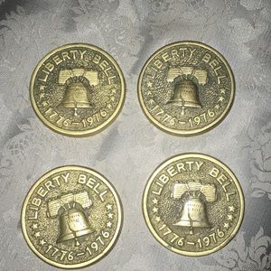 Brass bicentennial commemorating paper weight